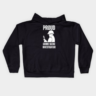 Proud Crime Scene Investigator Kids Hoodie